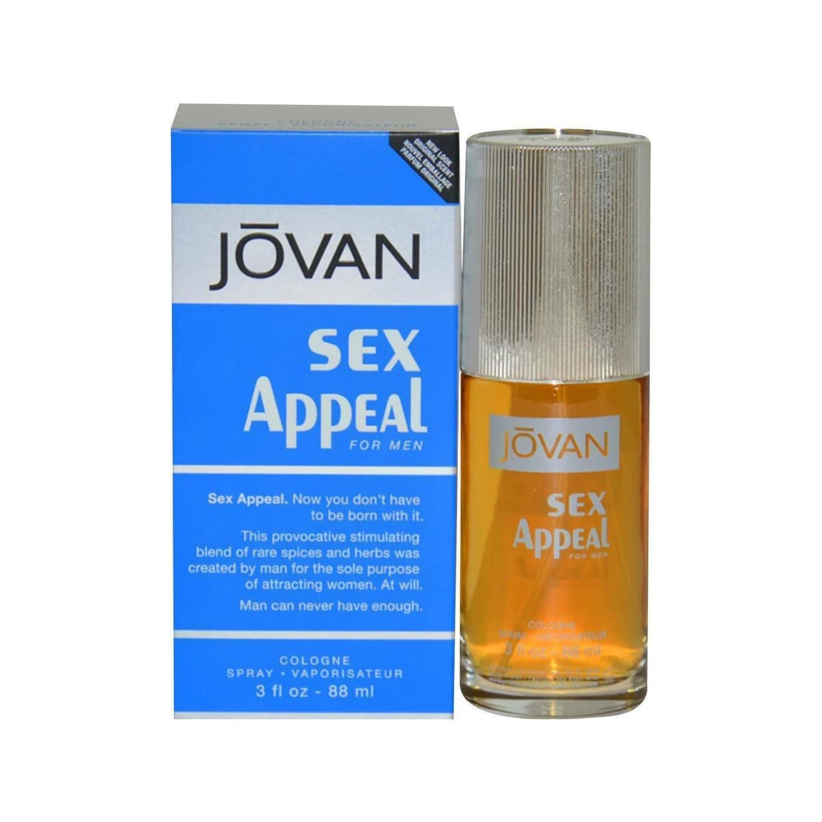 Jovan Sex Appeal 3Oz Eau De Cologne Spray For Men