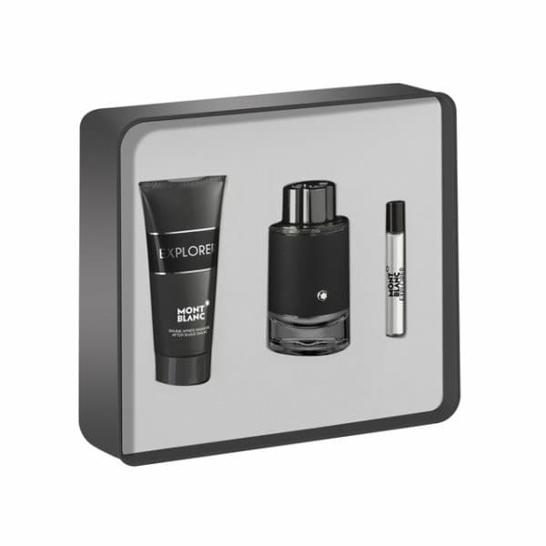Mont Blanc Explorer 3 Piece Gift Set For Men