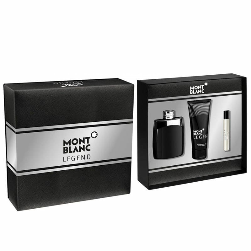 Mont Blanc Legend 3 Piece Gift Set For Men