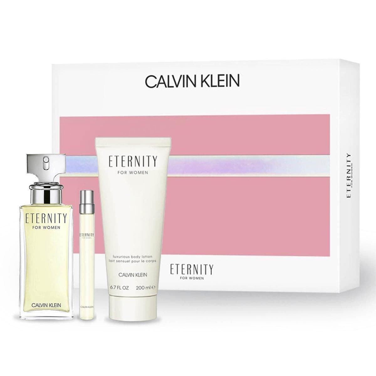 CALVIN KLEIN ETERNITY 3 Piece Gift Set for Women