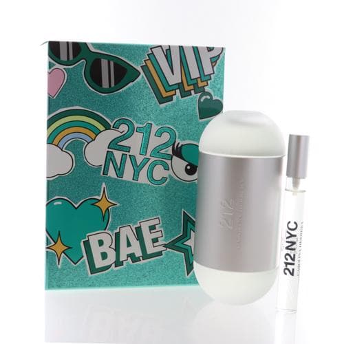 212 by Carolina Herrera 2 PIECE GIFT SET 3.4Oz EAU DE TOILETTE SPRAY Women