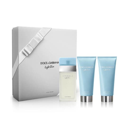 Dolce & Gabbana LIGHT BLUE 3.4/3.4BC/SG 3 Piece Giftset for Women