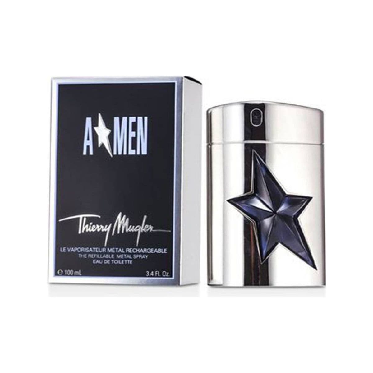 Angel *Refillable Metal* 3.4Oz Eau De Toilette For Men