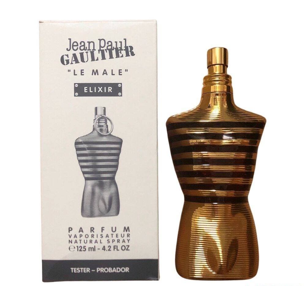 JPG LE MALE ELIXER 4.2 Oz Parfum Tester For Men