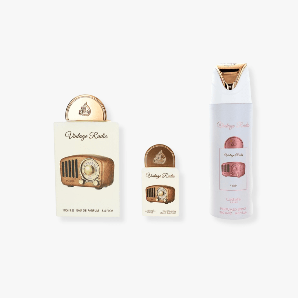 LATTAFA PRIDE VINTAGE RADIO 3 Piece Gift Set For Men